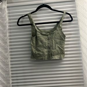 aeropostale small greenish washer tank super comfy stretchy material